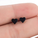 Boho Vintage Stud Earrings for Women - Sterling Silver, 1/4" Width, view 4