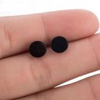 Boho Vintage Stud Earrings for Women - Sterling Silver, 1/4" Width, view 6