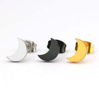 Boho Vintage Stud Earrings for Women - Sterling Silver, 1/4" Width