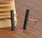 Classic T-Bar Stud Earrings for Women - Everyday Wear, view 4