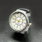 Unisex Pair Finger Rings Quartz Watches - Alloy, 2.5 cm, Trendy Style, view 3