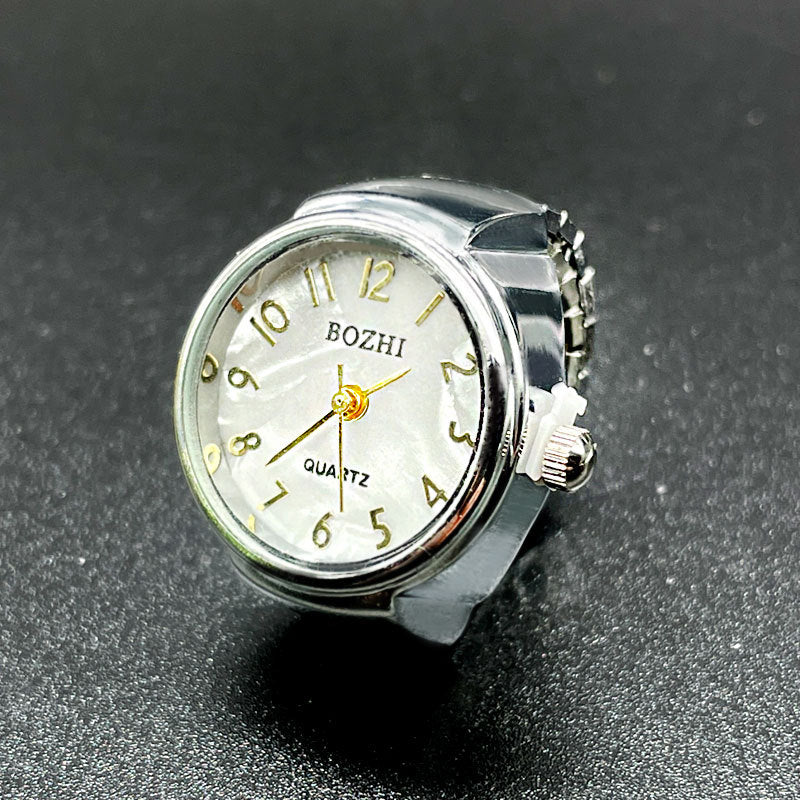 Unisex Pair Finger Rings Quartz Watches - Alloy, 2.5 cm, Trendy Style, view 5