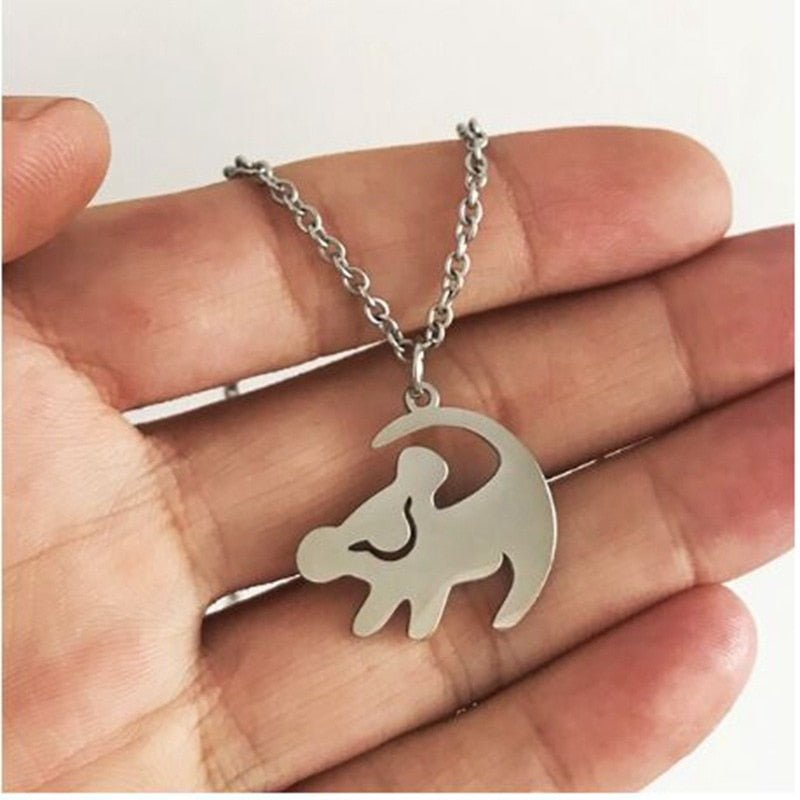 Lion King Necklace with Simba Pendant - Unisex, Lion Motif, view 3