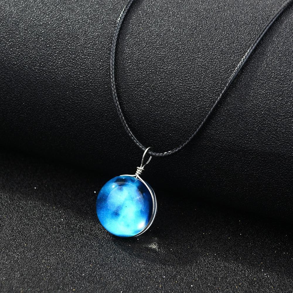 Nebula Necklaces - Glowing in the Dark, Zinc Alloy, view 2