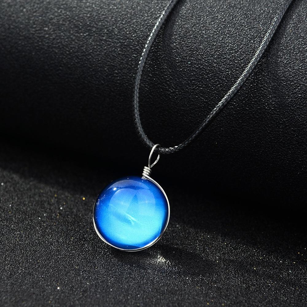 Nebula Necklaces - Glowing in the Dark, Zinc Alloy, view 3