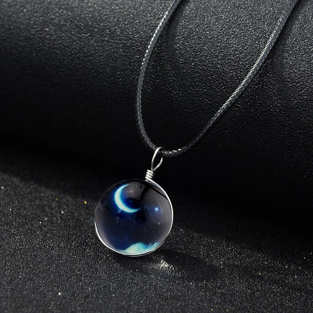 Nebula Necklaces - Glowing in the Dark, Zinc Alloy, view 4