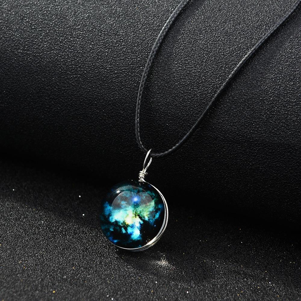 Nebula Necklaces - Glowing in the Dark, Zinc Alloy, view 5