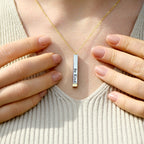 Hidden Message Necklace for Women - 18k Gold, 18" Adjustable, Humorous Gift, view 4