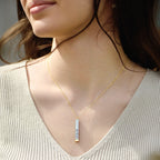 Hidden Message Necklace for Women - 18k Gold, 18" Adjustable, Humorous Gift, view 6