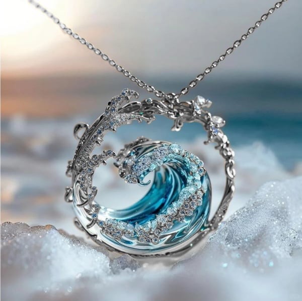 Maritime Necklace for Women - Gold or Silver, Adjustable 43-48 cm, view 7