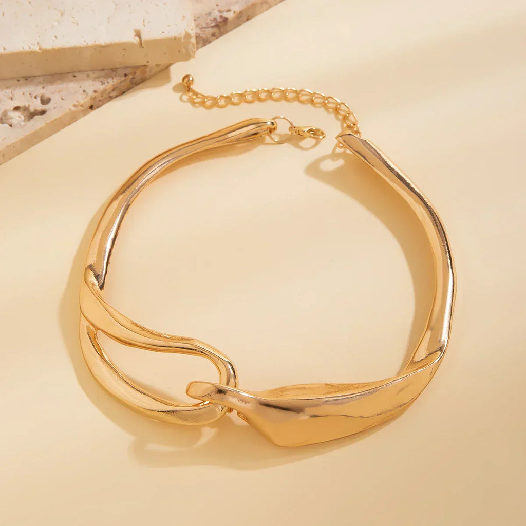 Sterling Silver Two-Tone Necklace for Women - Adjustable Chain, Classic Design, view 4