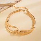 Sterling Silver Two-Tone Necklace for Women - Adjustable Chain, Classic Design, view 4