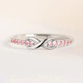 Infinity Diamond Ring for Women - Copper, Zircon, Gold or Silver Finish, view 4