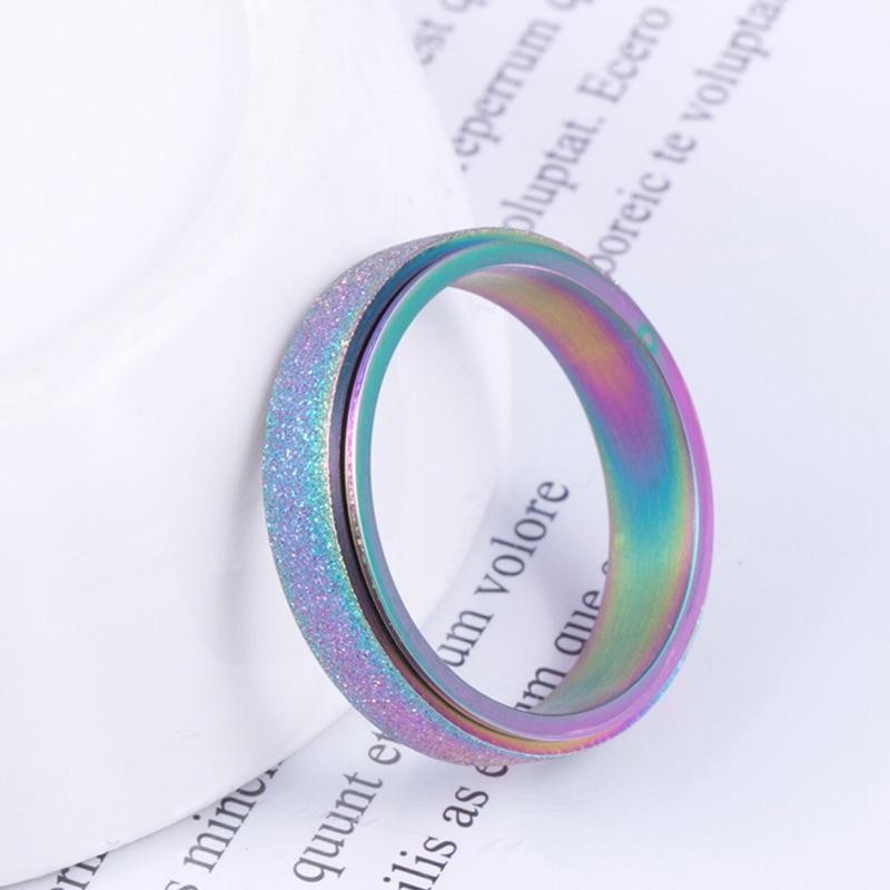 Anti-Anxiety Spinner Ring for Stress Relief - Stainless Steel, Multiple Colours, view 2