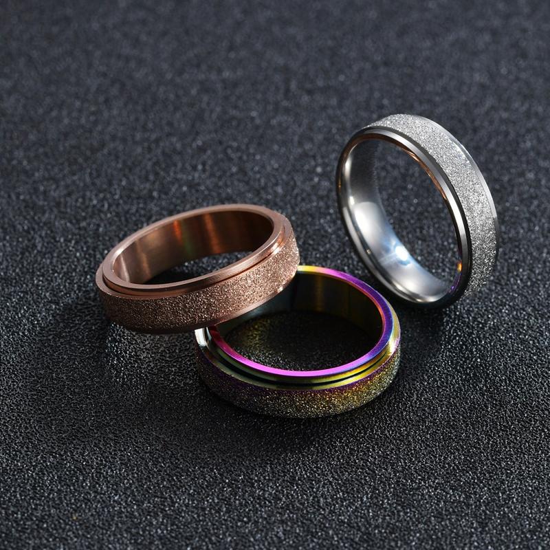 Anti-Anxiety Spinner Ring for Stress Relief - Stainless Steel, Multiple Colours, view 4