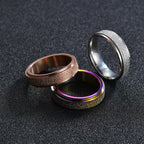 Anti-Anxiety Spinner Ring for Stress Relief - Stainless Steel, Multiple Colours, view 4