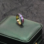 Anti-Anxiety Spinner Ring for Stress Relief - Stainless Steel, Multiple Colours, view 6