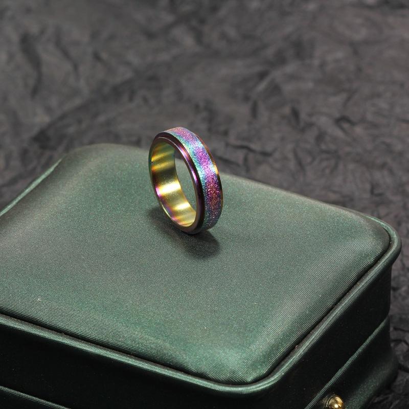 Anti-Anxiety Spinner Ring for Stress Relief - Stainless Steel, Multiple Colours, view 6