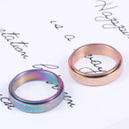 Anti-Anxiety Spinner Ring for Stress Relief - Stainless Steel, Multiple Colours