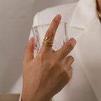 Adjustable Spiraling Snake Ring - 316L Stainless Steel, view 2