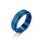 Rotating Anxiety Ring for Women and Men - Titanium Steel, Polished Finish, view 4