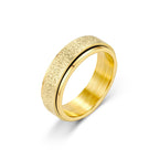 Rotating Anxiety Ring for Women and Men - Titanium Steel, Polished Finish, view 7