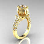 Vintage Crystal Zircon Ring for Women - Red Stones, Party Jewellery, view 26
