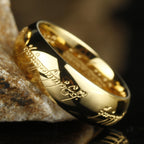 Glowing Silver Ring with Aquamarine Runes - Emits Bright Light, view 7