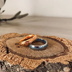 Glowing Silver Ring with Aquamarine Runes - Emits Bright Light