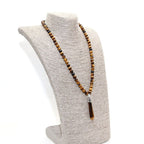Onyx Mala Necklace for Meditation - 108 Beads, Boho Style, view 3
