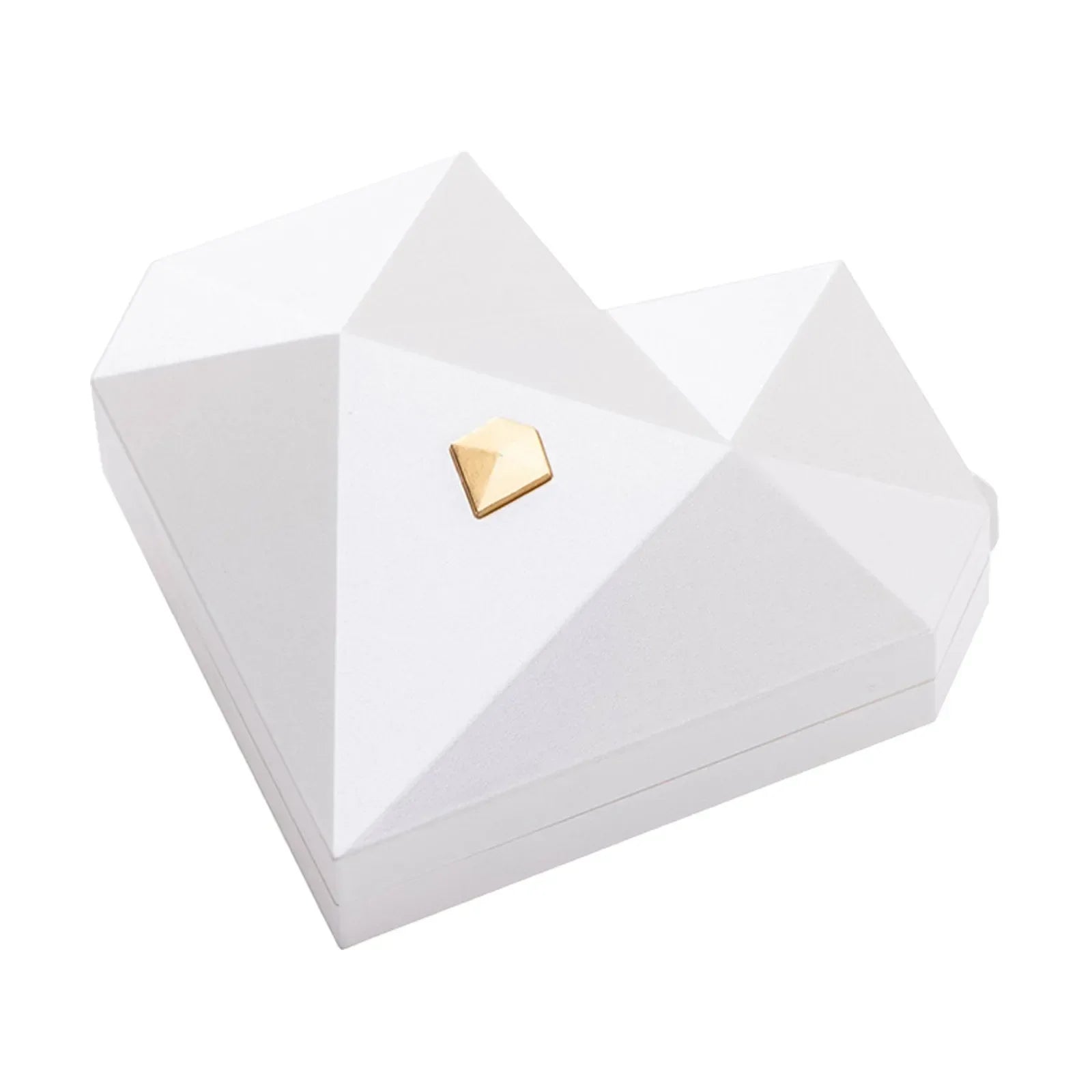 Heart-Shaped Prism Ring Box - 8cm, Surprise Gift Display, view 3