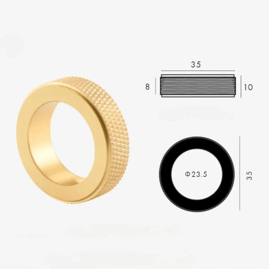 Julisse Knurled Ring Cabinet Knobs-Welvere
