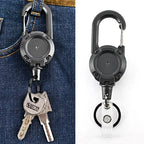 Anti-theft Metal Elastic Keychain - Zinc Alloy, Stretches up to 60 cm, view 4