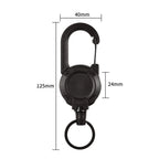 Anti-theft Metal Elastic Keychain - Zinc Alloy, Stretches up to 60 cm, view 6