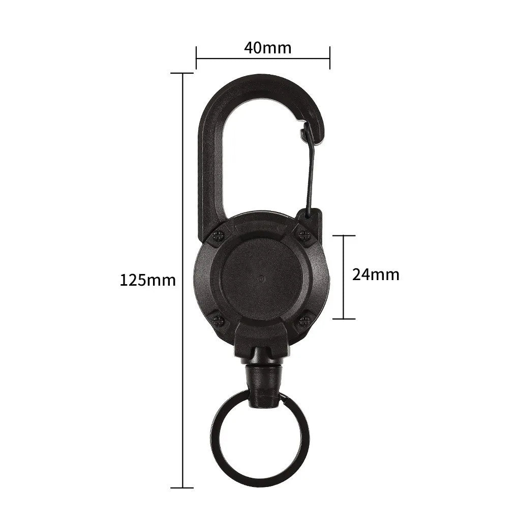 Anti-theft Metal Elastic Keychain - Zinc Alloy, Stretches up to 60 cm, view 6