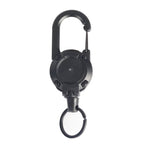 Anti-theft Metal Elastic Keychain - Zinc Alloy, Stretches up to 60 cm