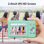 Kids’ Digital Camera, 44MP, 16X Optical Zoom, 1080P HD