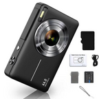 Kids’ Digital Camera, 44MP, 16X Optical Zoom, 1080P HD