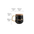 Kintsugi Nordic Ceramic Tall Mug, 400ml White Porcelain