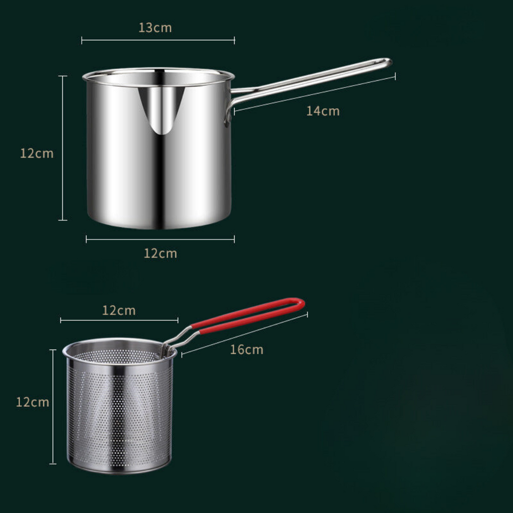 Stainless Steel Fryer for Healthy Cooking - 1200 ml Capacity, view 5