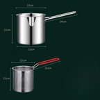 Stainless Steel Fryer for Healthy Cooking - 1200 ml Capacity, view 5