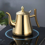 Induction Stainless Steel Kettle with Filter - Fast Heating, Silver or Gold, view 5
