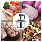 Stainless Steel Food Processor for Kitchen - 5L Bowl, 5000 rpm Motor, view 9