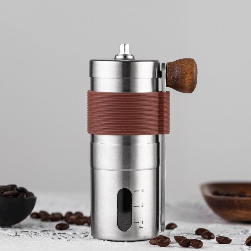 Coffee Grinder 304 Stainless Steel - Foldable Handle, Removable Parts, view 2