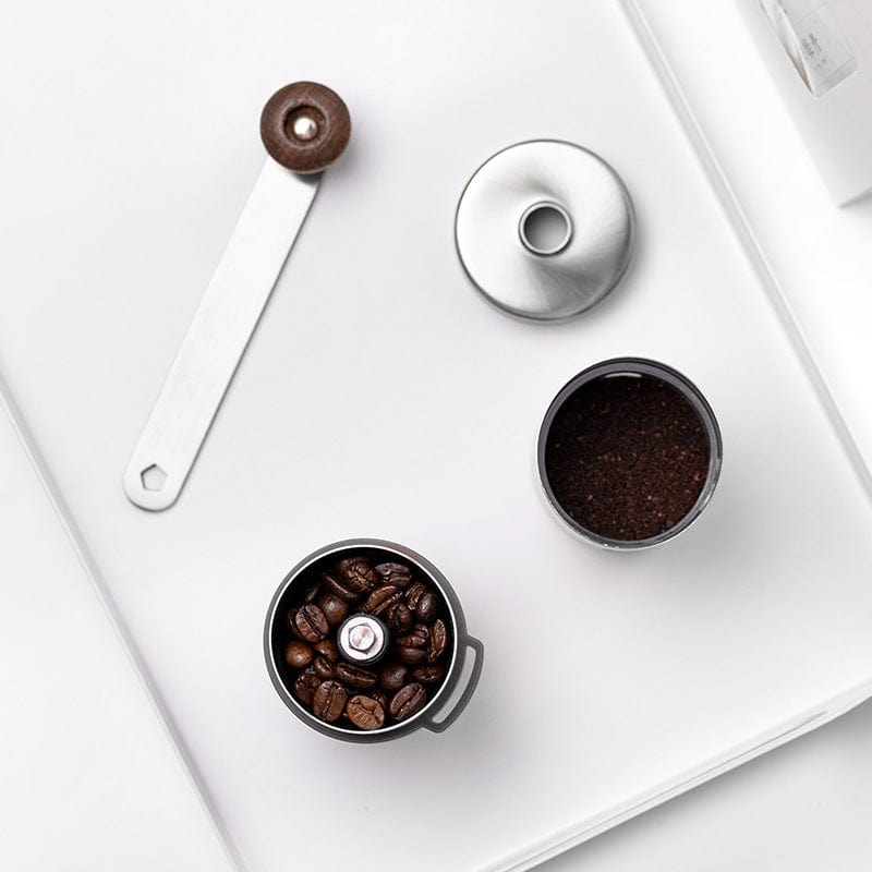 Coffee Grinder 304 Stainless Steel - Foldable Handle, Removable Parts, view 4