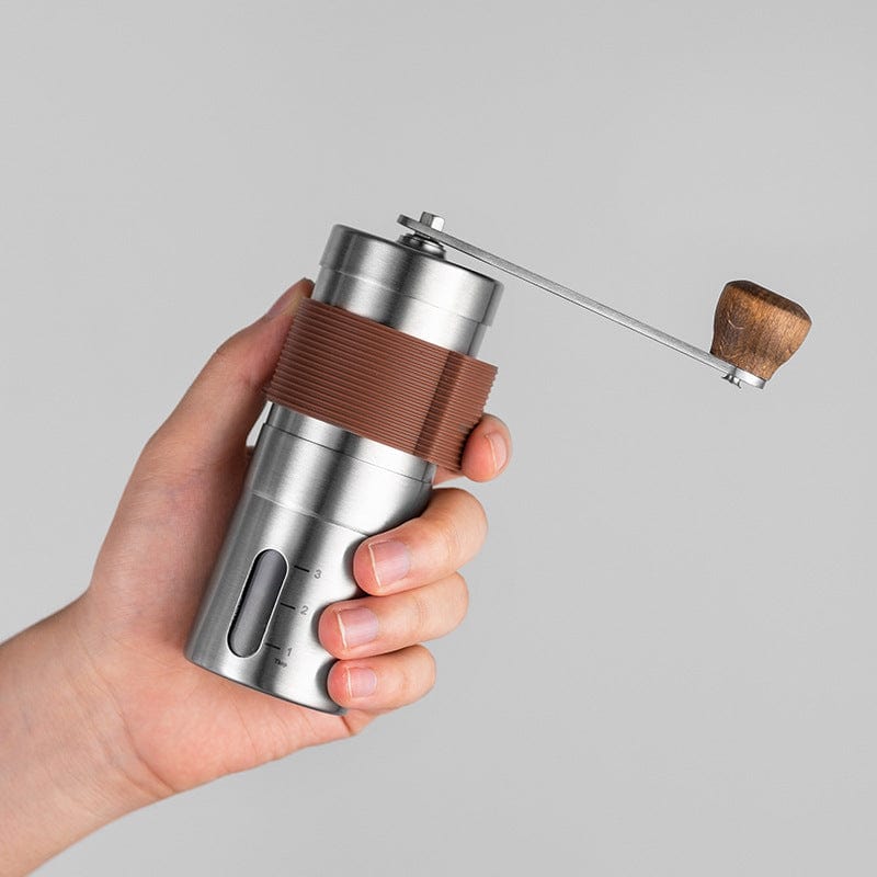 Coffee Grinder 304 Stainless Steel - Foldable Handle, Removable Parts