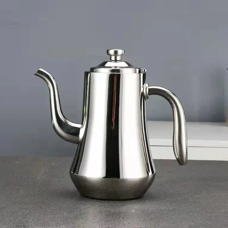 Food-Grade Stainless Steel Tea Kettle with Strainer - 1.5L, Long Spout, view 8