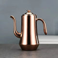 Food-Grade Stainless Steel Tea Kettle with Strainer - 1.5L, Long Spout