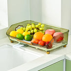 Detachable Sink Dish Drainer Countertop Organizer with Utensil Holder - PP, view 2