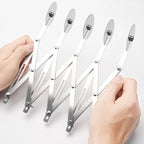 Stainless Steel Dough Cutter for Pizza and Pastries - Foldable, 3-7 Wheels, view 3